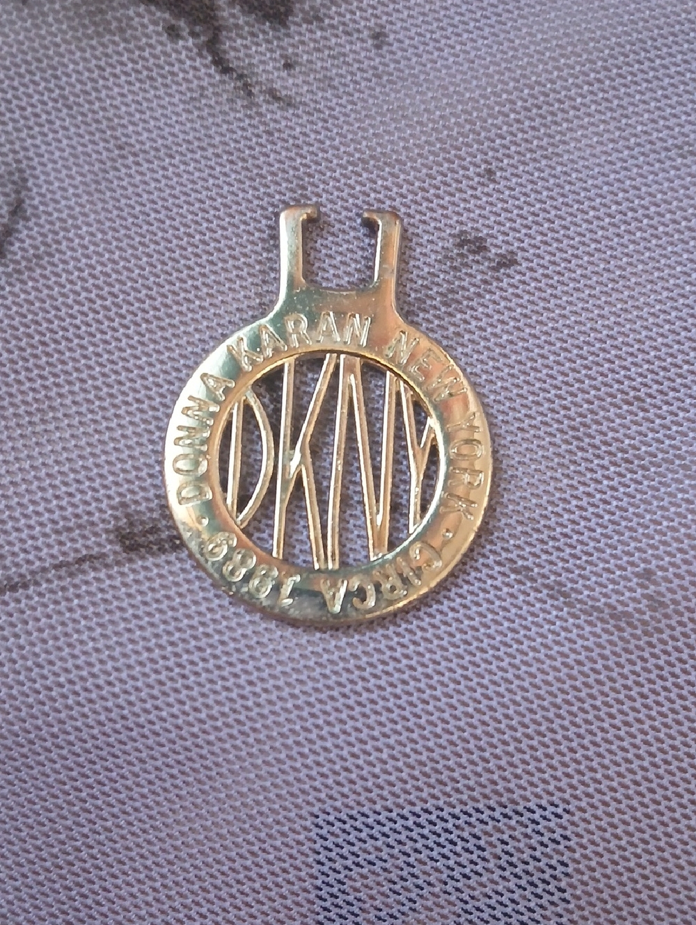 DKNY Vintage Gold Plated Charm /  Pendant